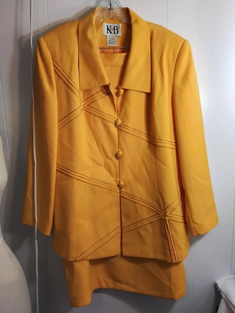 Stella and Louise For KB 2 Pcs Women Suit Yellow  Size 20 Lined